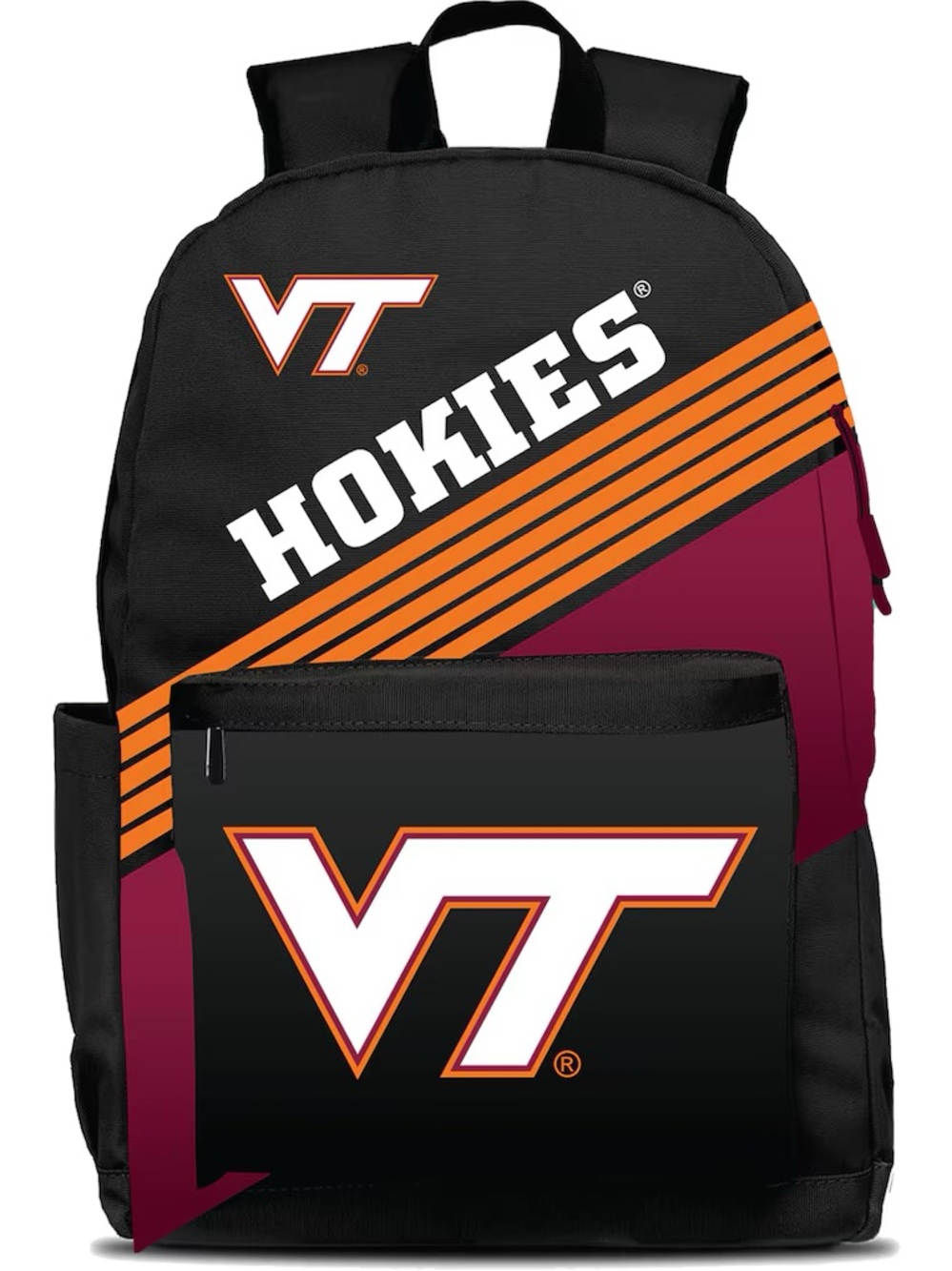 Hokies VT Logo Black & Maroon Backpack
